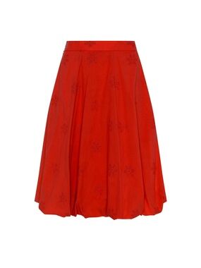 Marigold Montreal Red Balloon Midi Skirt